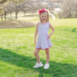 Taylor Girls' Performance Dress by LH Sport - Peace Love Butterflies Pink Multi outfit perfect for everyday wear