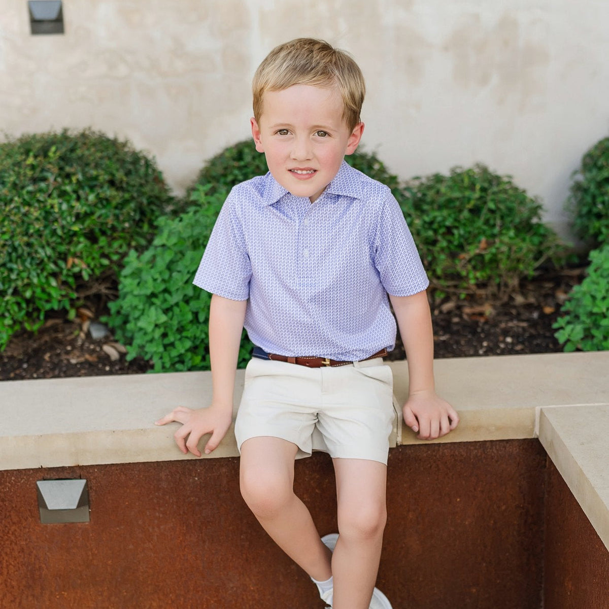Will Boys' Performance Polo by LH Sport - Rambler Purple outfit perfect for everyday wear