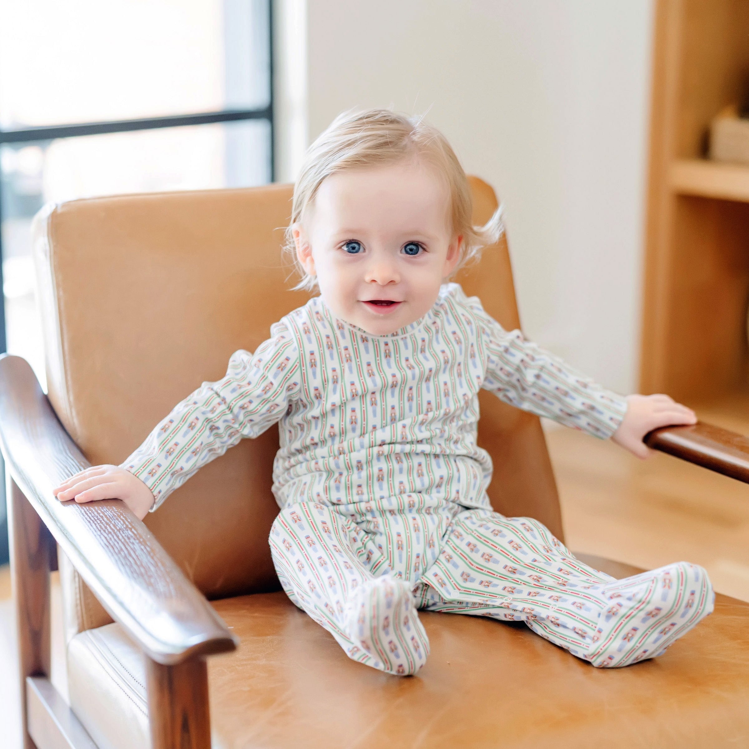 Preston Boys' Romper - Nutcracker Stripe