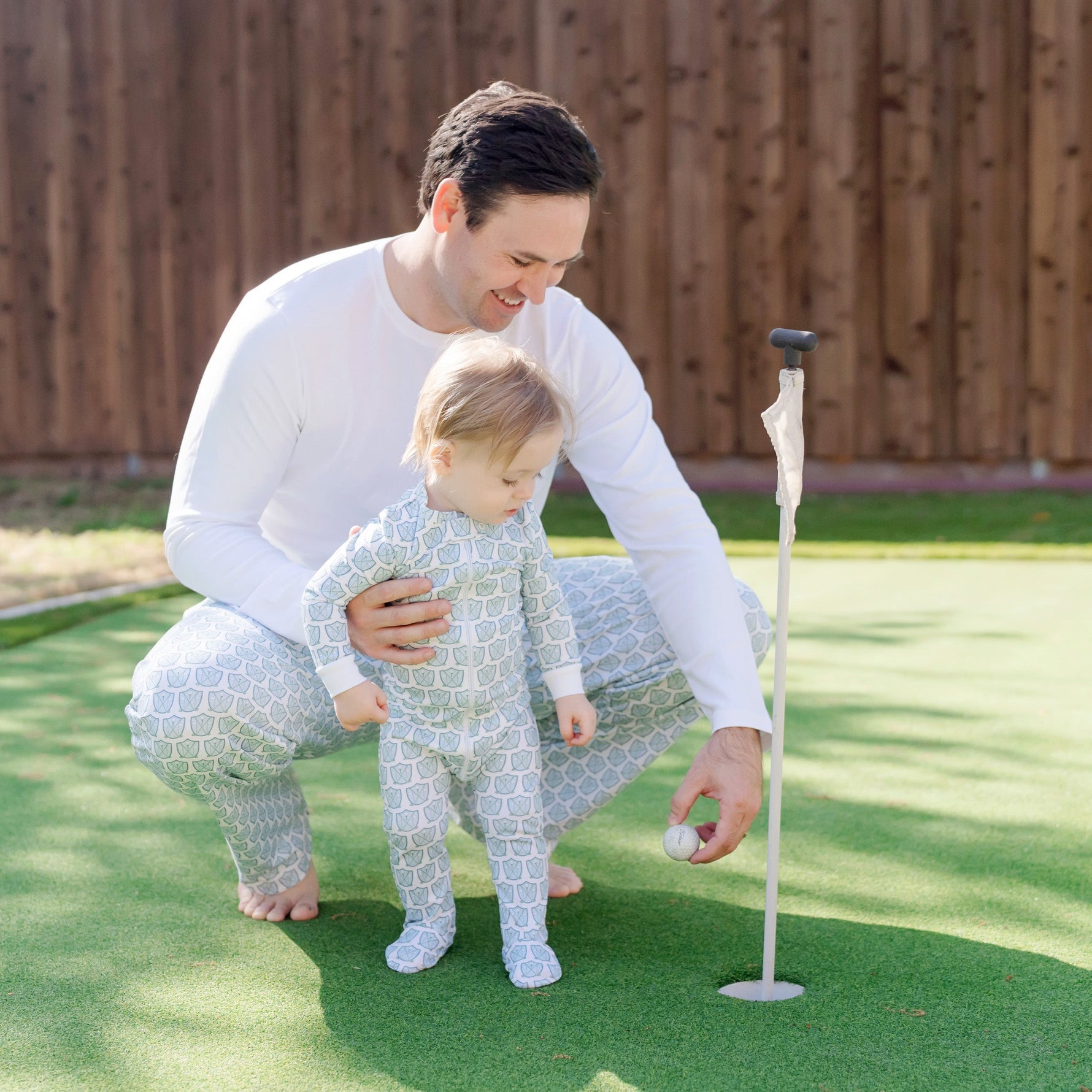 Brent Men's Hangout Pant - Golf Crest Blue stylish kids outfit collection