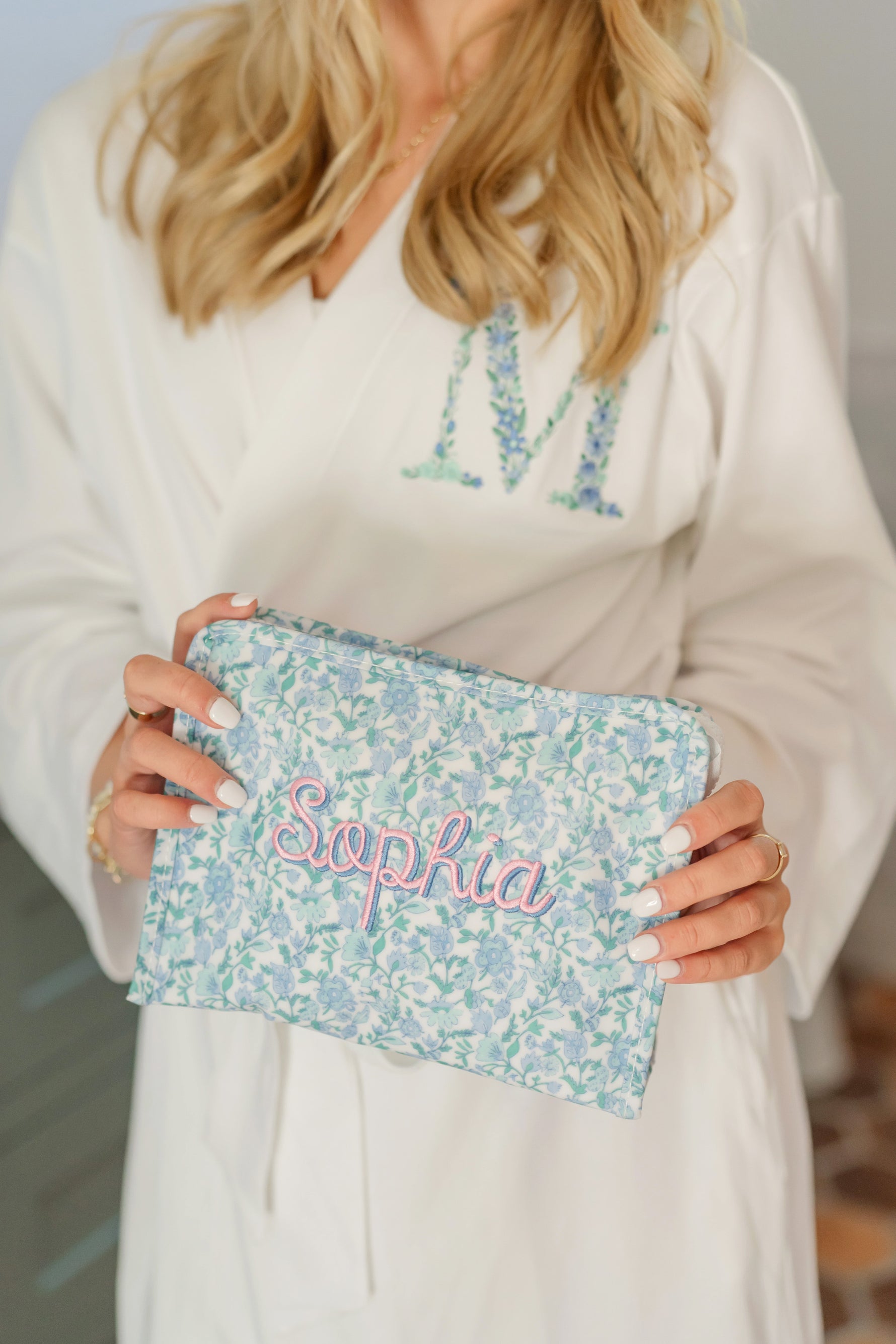 Roadie Medium Zip Pouch Hamptons Floral by TRVL Design stylish kids outfit collection