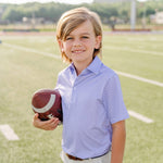Will Boys' Performance Polo by LH Sport - Rambler Purple soft cotton kids fashion wear