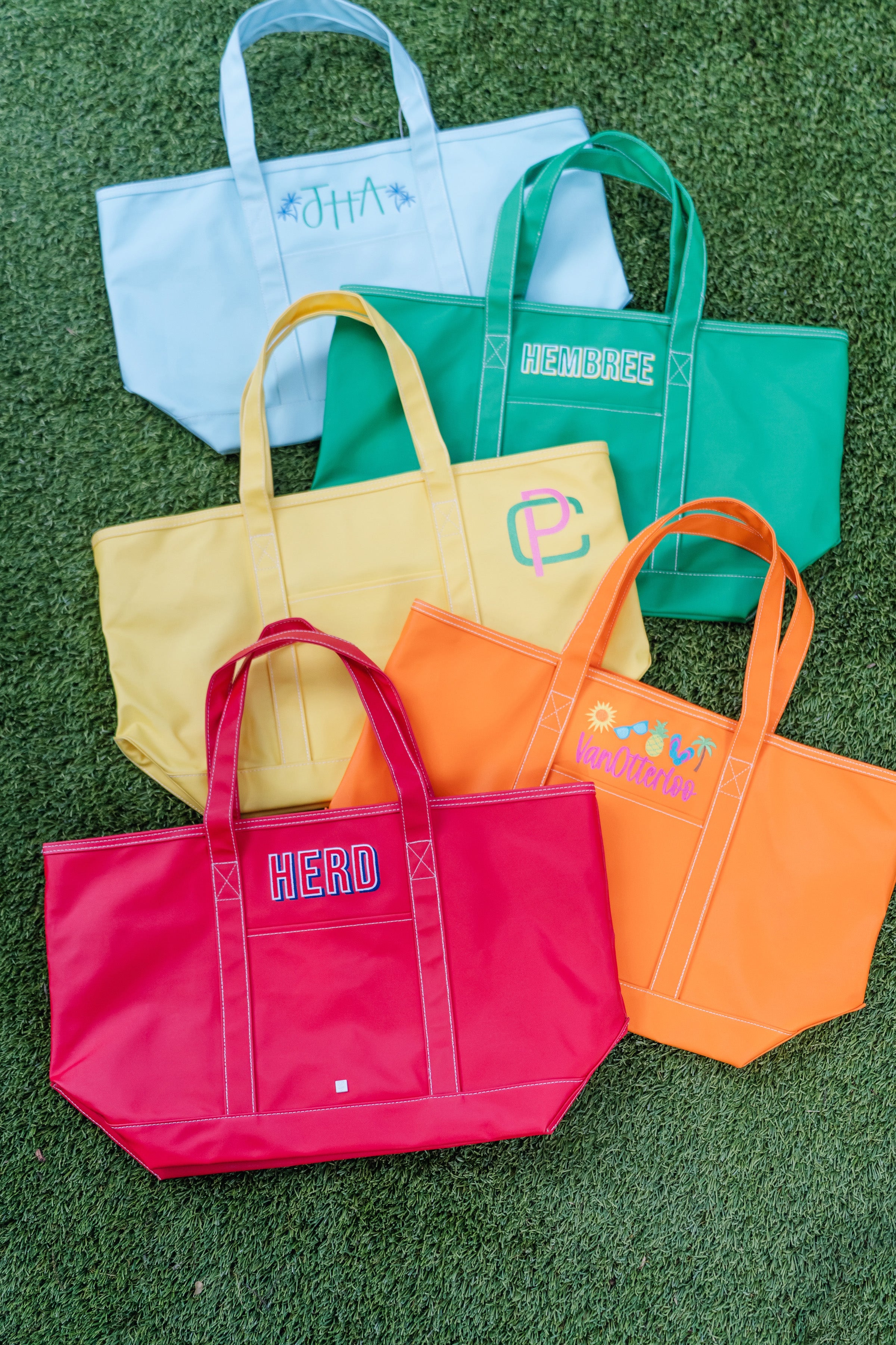 Maxi Tote Coated Canvas Large Orange by TRVL Design