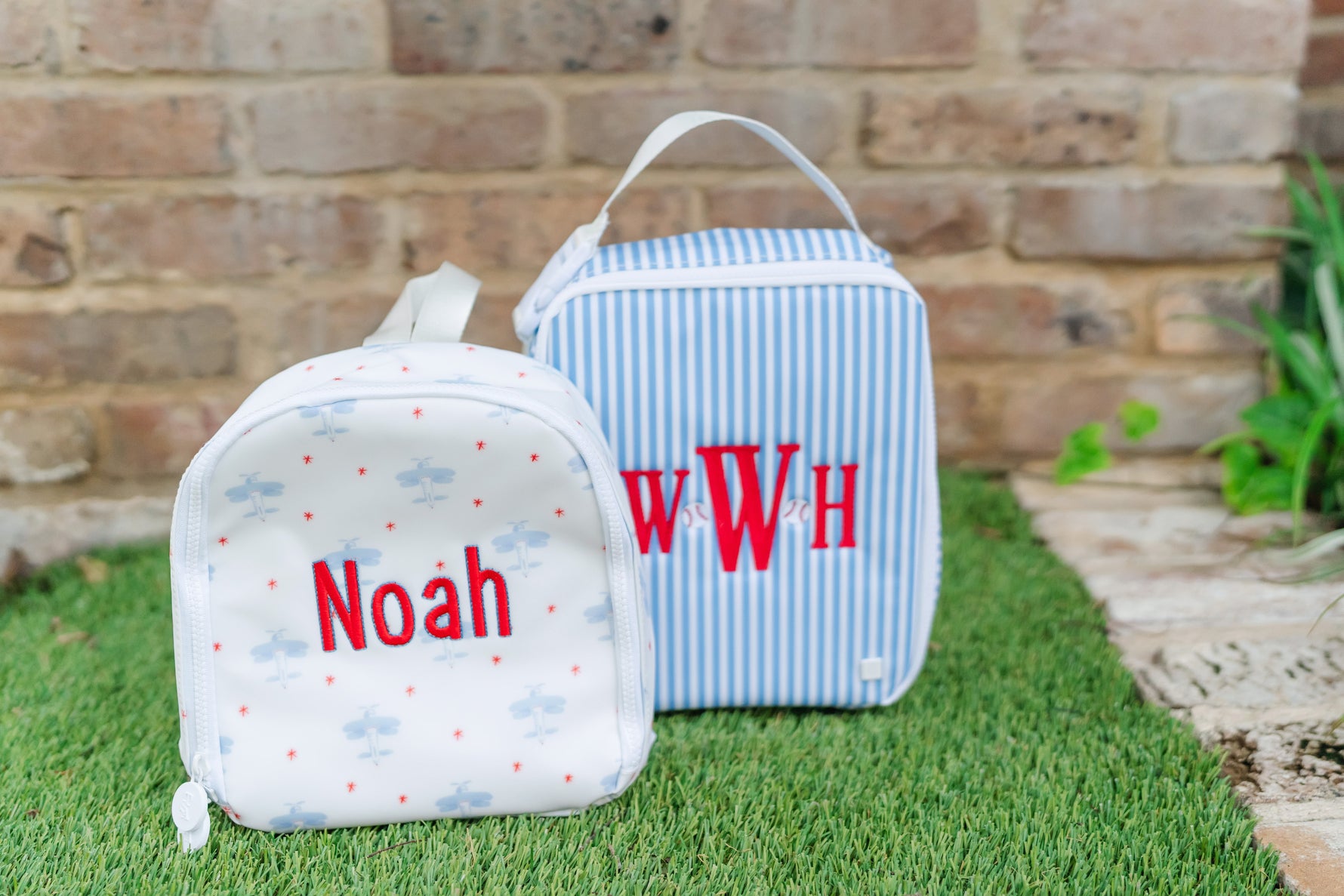 Lunch Box Pimlico Stripe Chambray by TRVL Design cotton outfit for girls and boys
