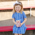 Lottie Girls' Dress - Pep Rally Blue outfit perfect for everyday wear