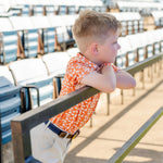 Griffin Boys' Pima Cotton Polo Golf Shirt - Pep Rally Orange soft cotton kids fashion wear