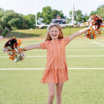 Lottie Girls' Dress - Pep Rally Orange outfit perfect for everyday wear