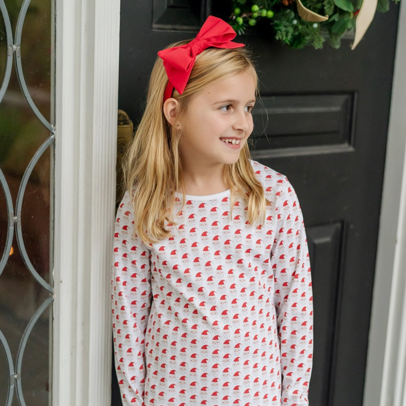 Millie Girls' Pant Set - Whimsical Santa outfit perfect for everyday wear