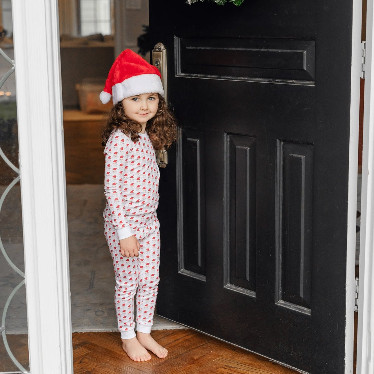 Grayson Pajama Pant Set - Whimsical Santa soft cotton kids fashion wear