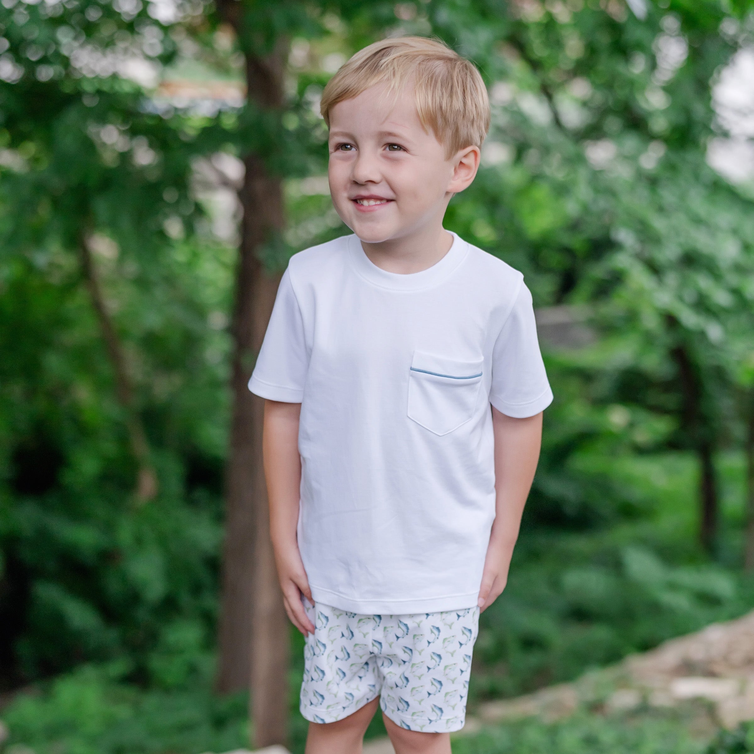 Walker Boys' Short Set - Jumping Trout