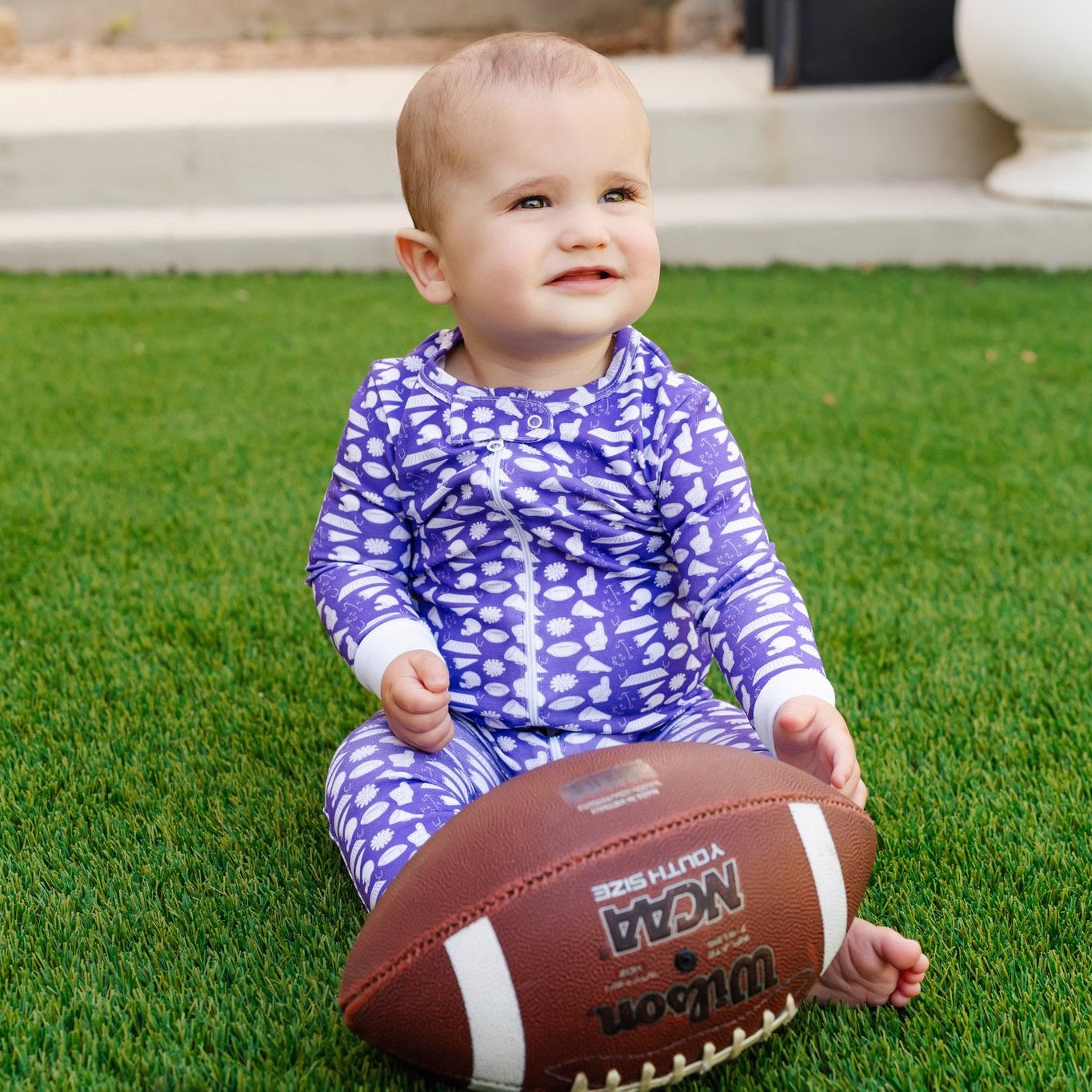Parker Zipper Pajama - Pep Rally Purple outfit perfect for everyday wear