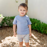 Walker Boys' Short Set - Harvest Gingham outfit perfect for everyday wear