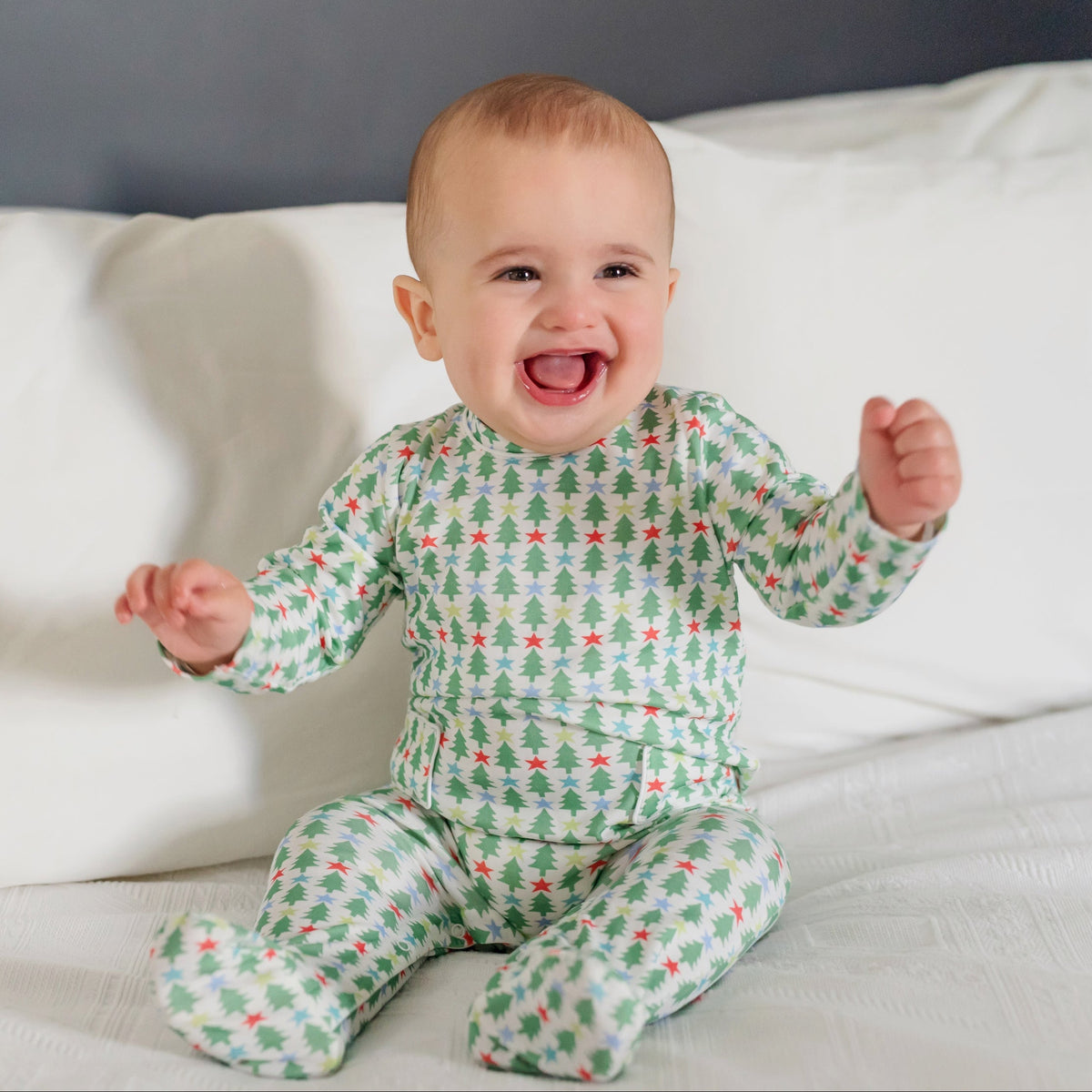 Preston Boys' Romper - Tree Topper Stars outfit perfect for everyday wear