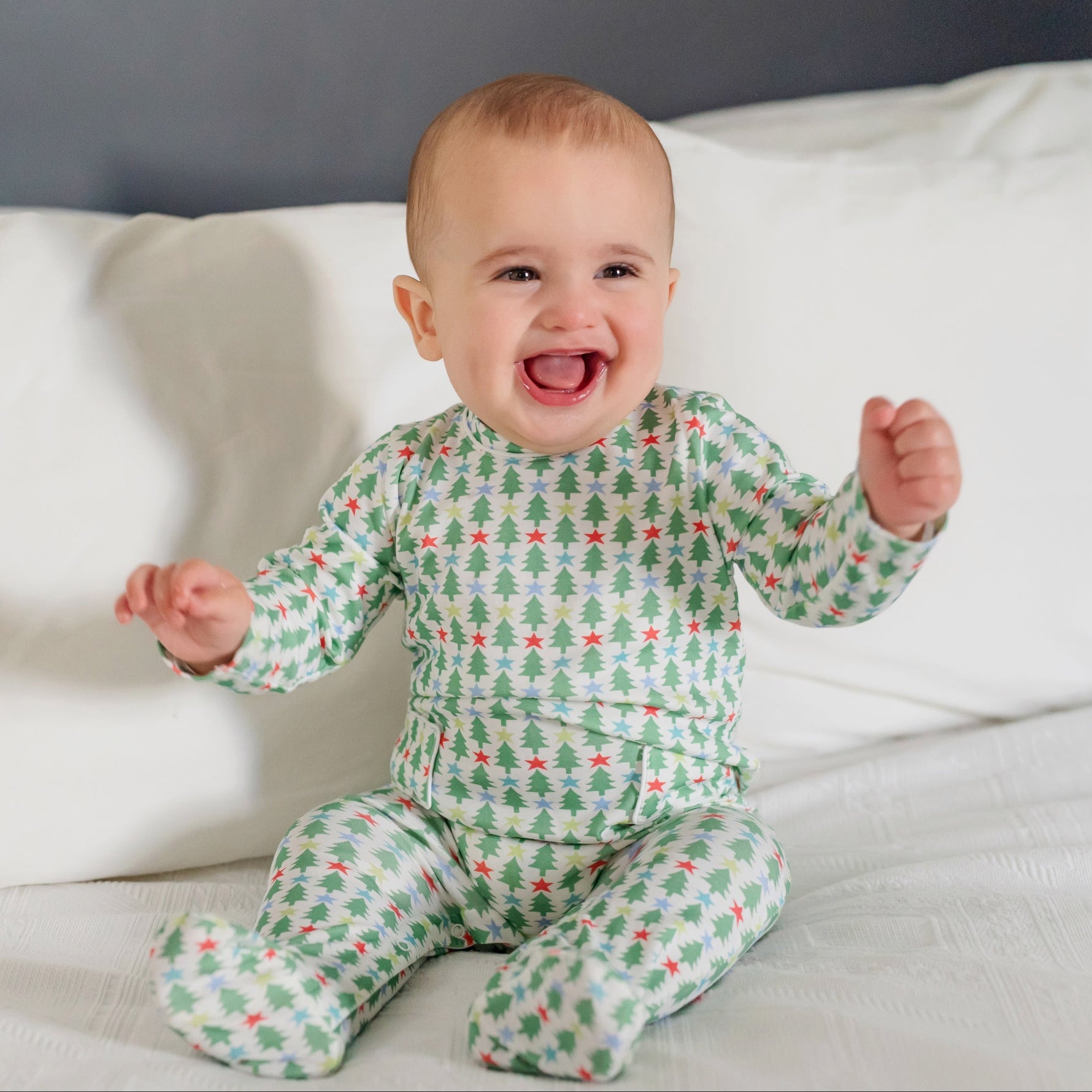 Preston Boys' Romper - Tree Topper Stars outfit perfect for everyday wear