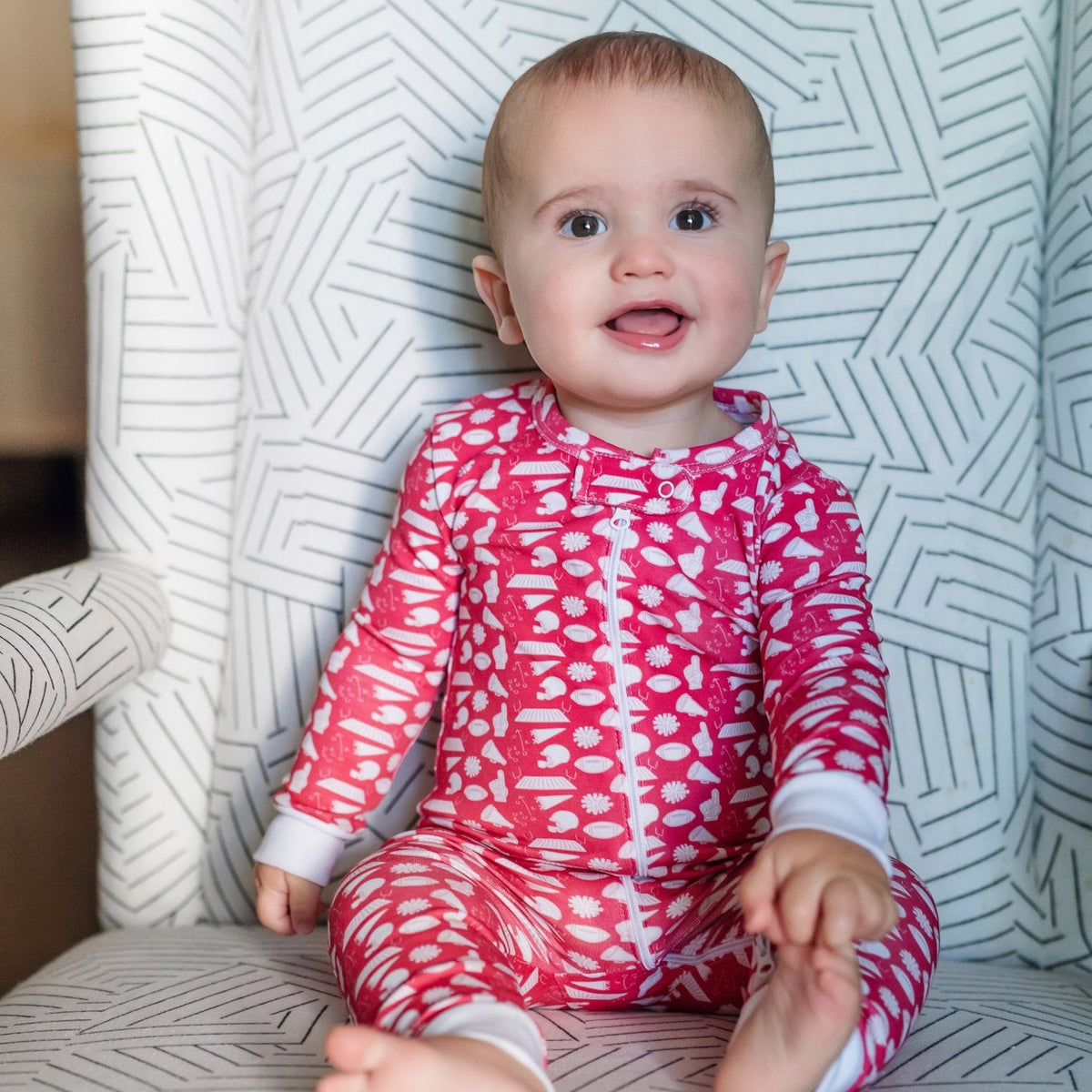 Parker Zipper Pajama - Pep Rally Red outfit perfect for everyday wear