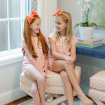 Emery Girls' Short Set - Preppy Pumpkins Bright outfit perfect for everyday wear