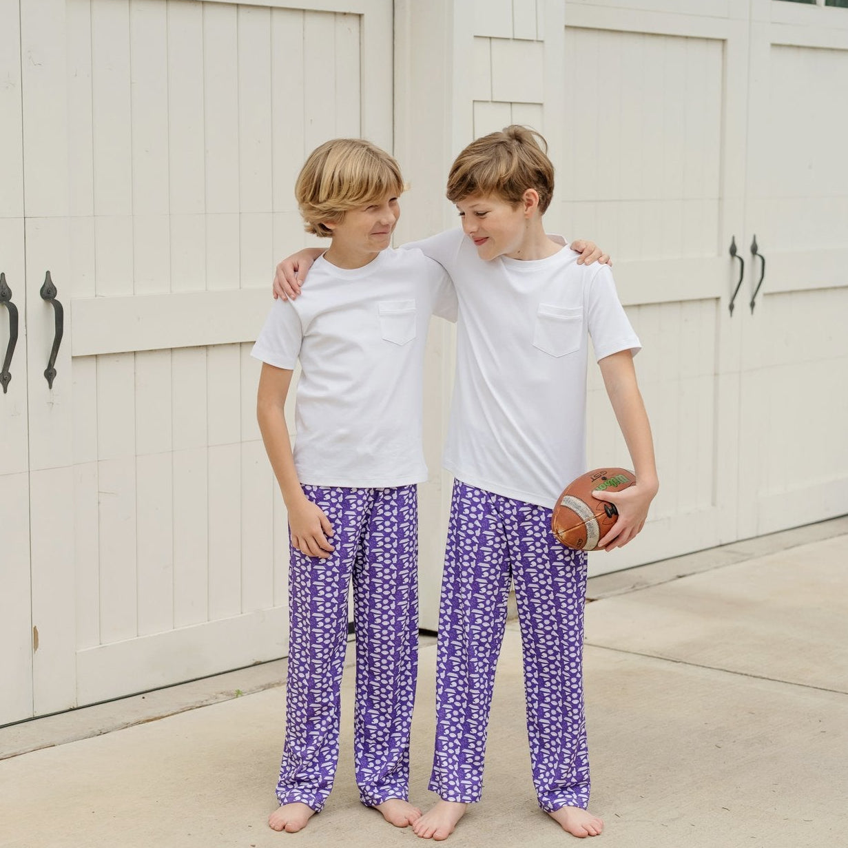 Beckett Boys' Hangout Pant - Pep Rally Purple soft cotton kids fashion wear
