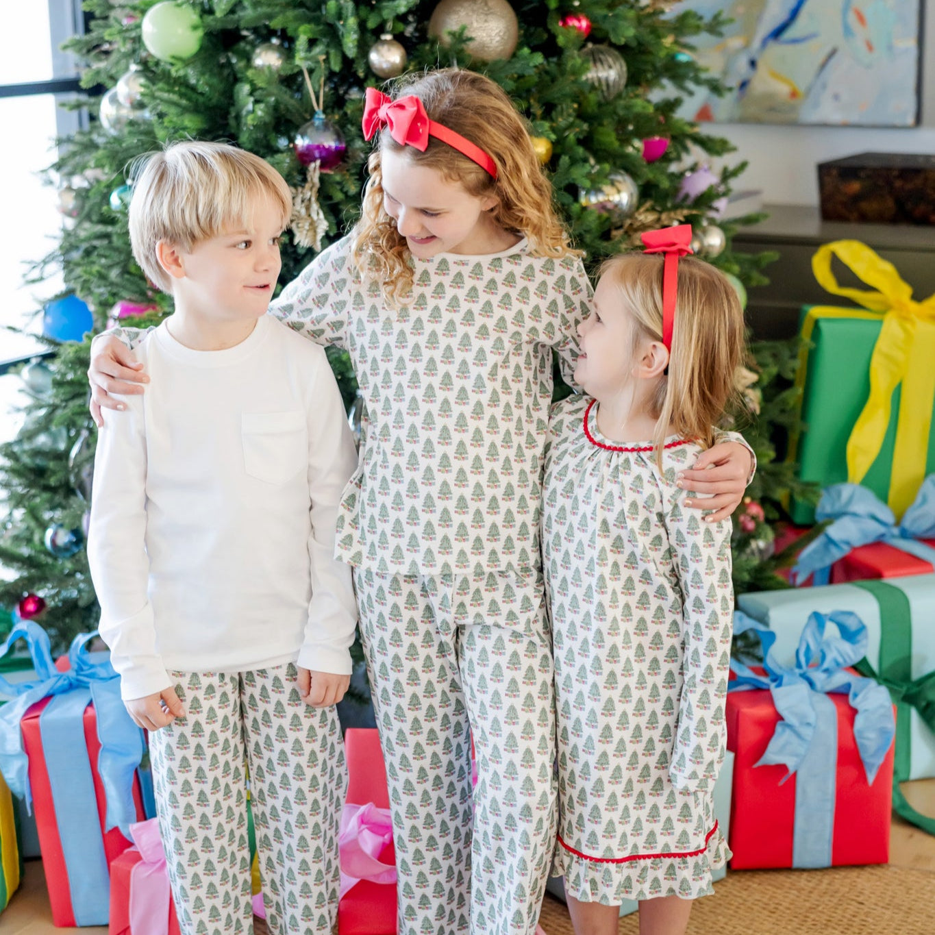Millie Girls' Pant Set Under the Christmas Tree stylish kids outfit collection