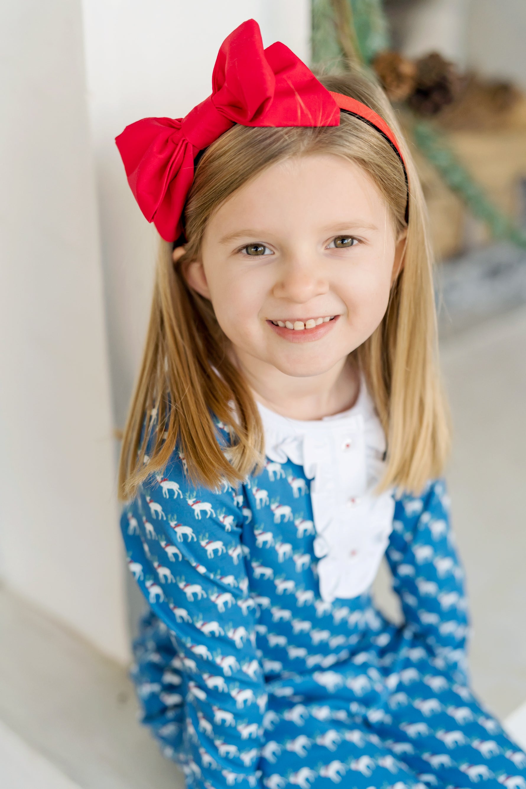 Headband Bow by The Bow Next Door - Red dress for girls premium quality