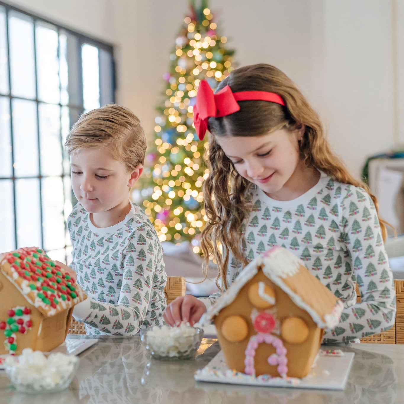 Grayson Pajama Pant Set Under the Christmas Tree designer outfit for kids