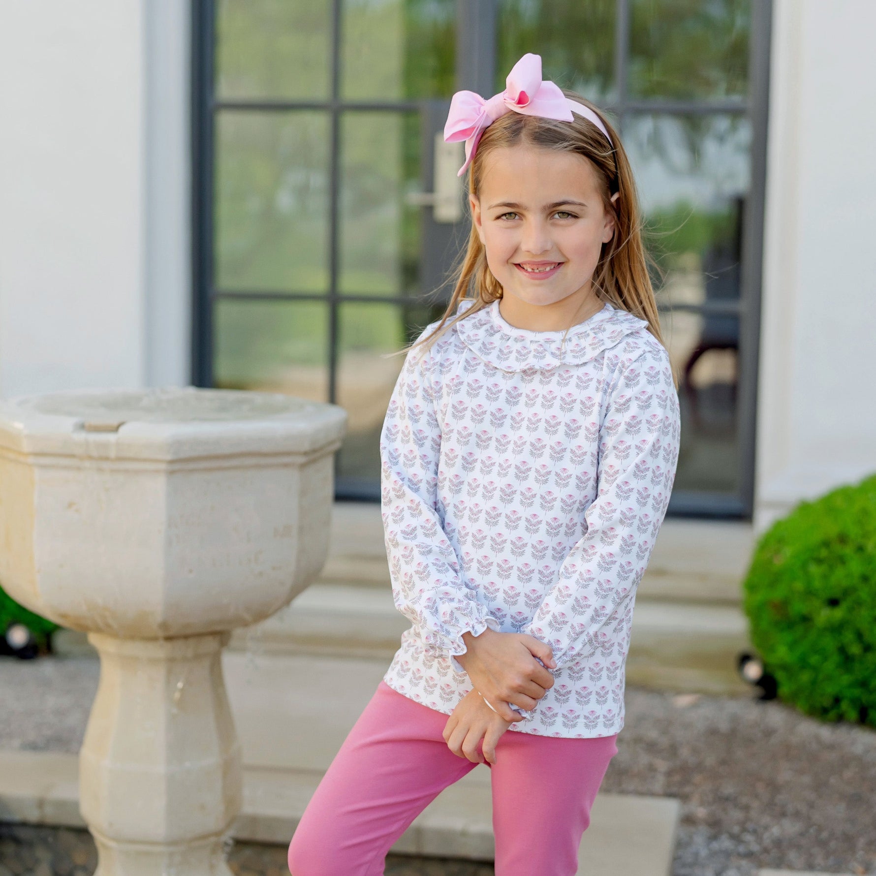 Lulu Girls' Legging Set Berkshire Batik Floral stylish kids outfit collection