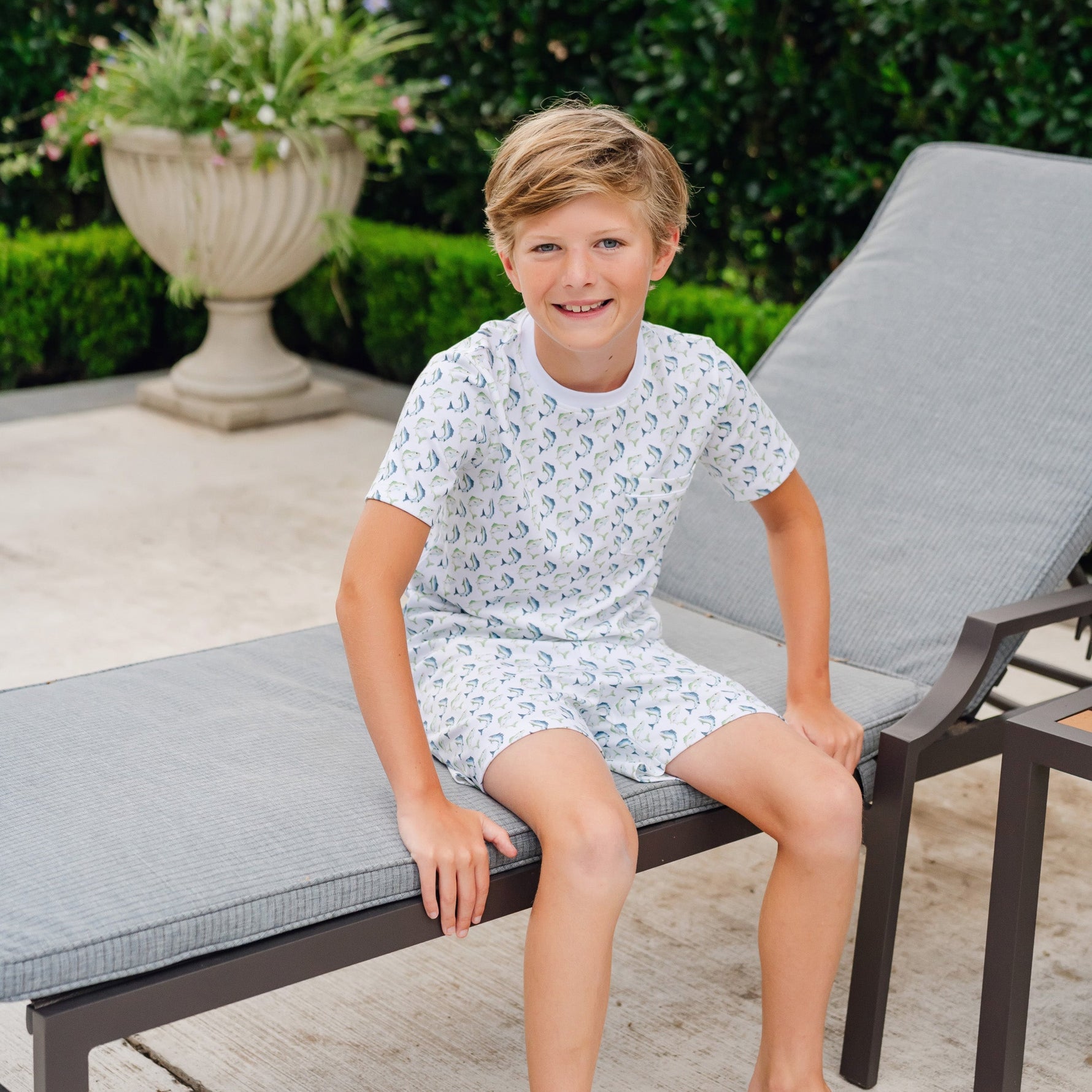 Buy Charles Boys' Short Set - Jumping Trout kids clothing online