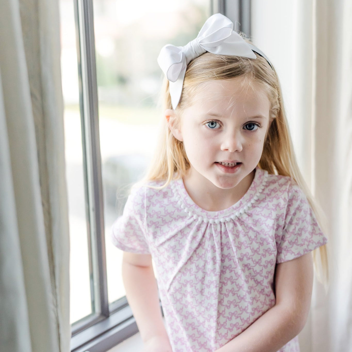 Camden Girls' Dress Pretty Pink Bows stylish kids outfit collection