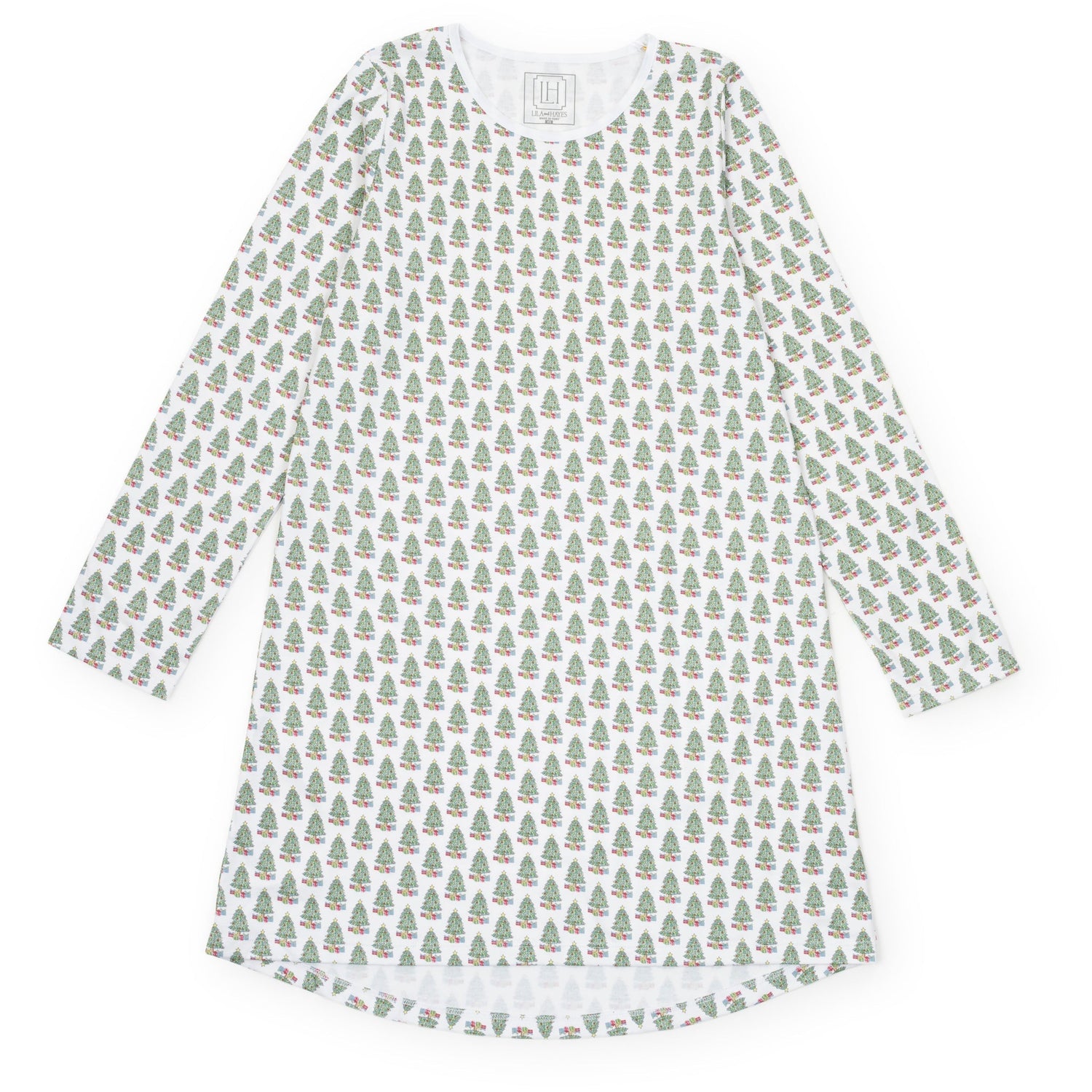 Ann Women's Longsleeve Nightgown - Under the Christmas Tree