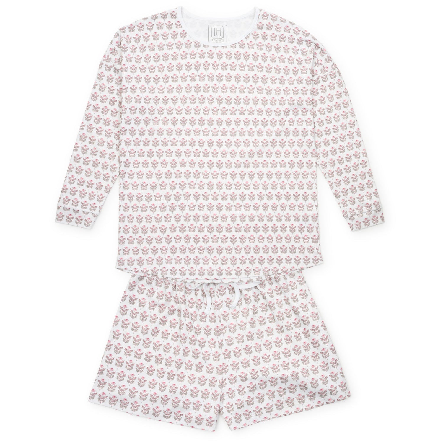 Anna Women's Longsleeve & Short Set - Berkshire Batik Floral