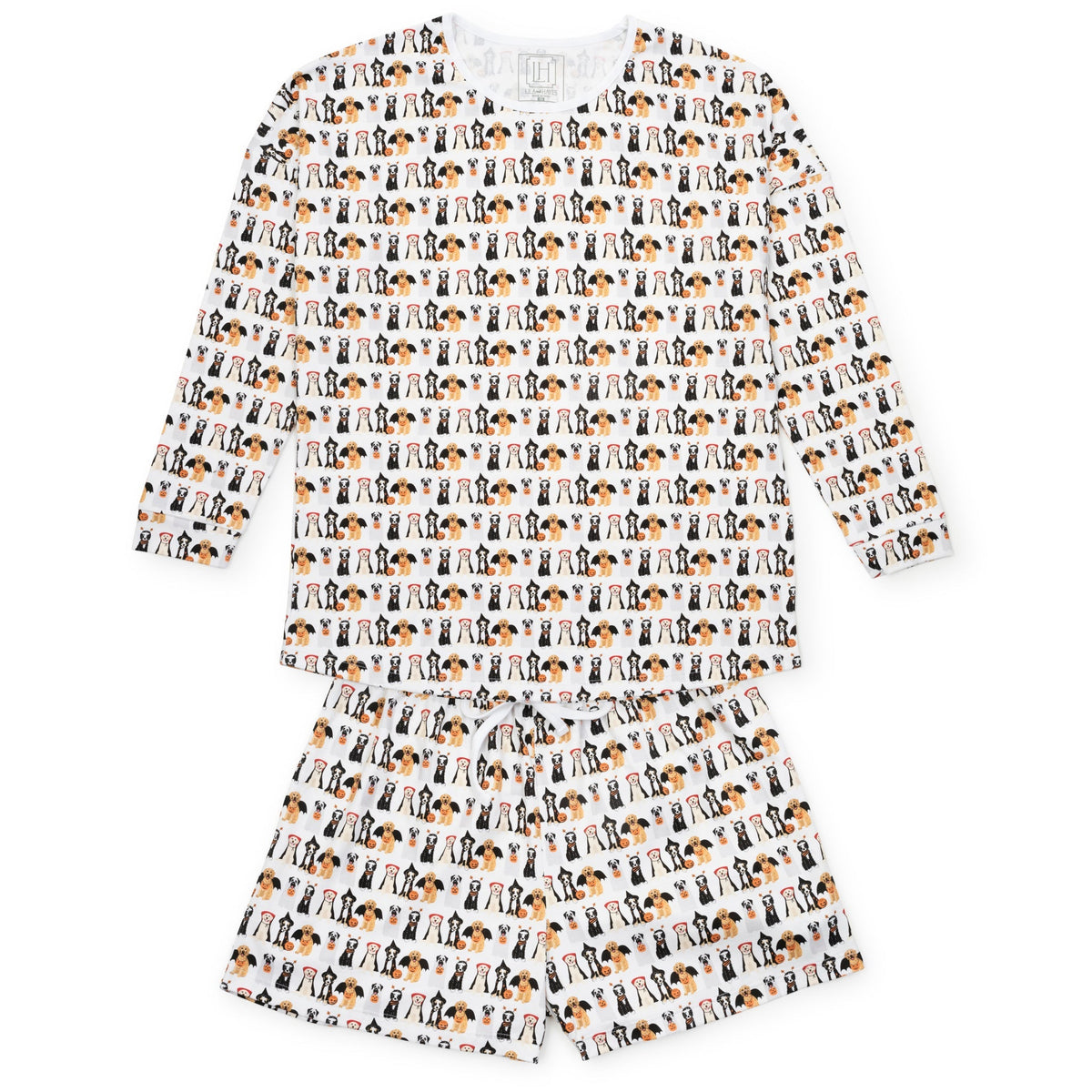 Everyday Anna Women's Longsleeve & Short Set - Halloween Pups Kidswear