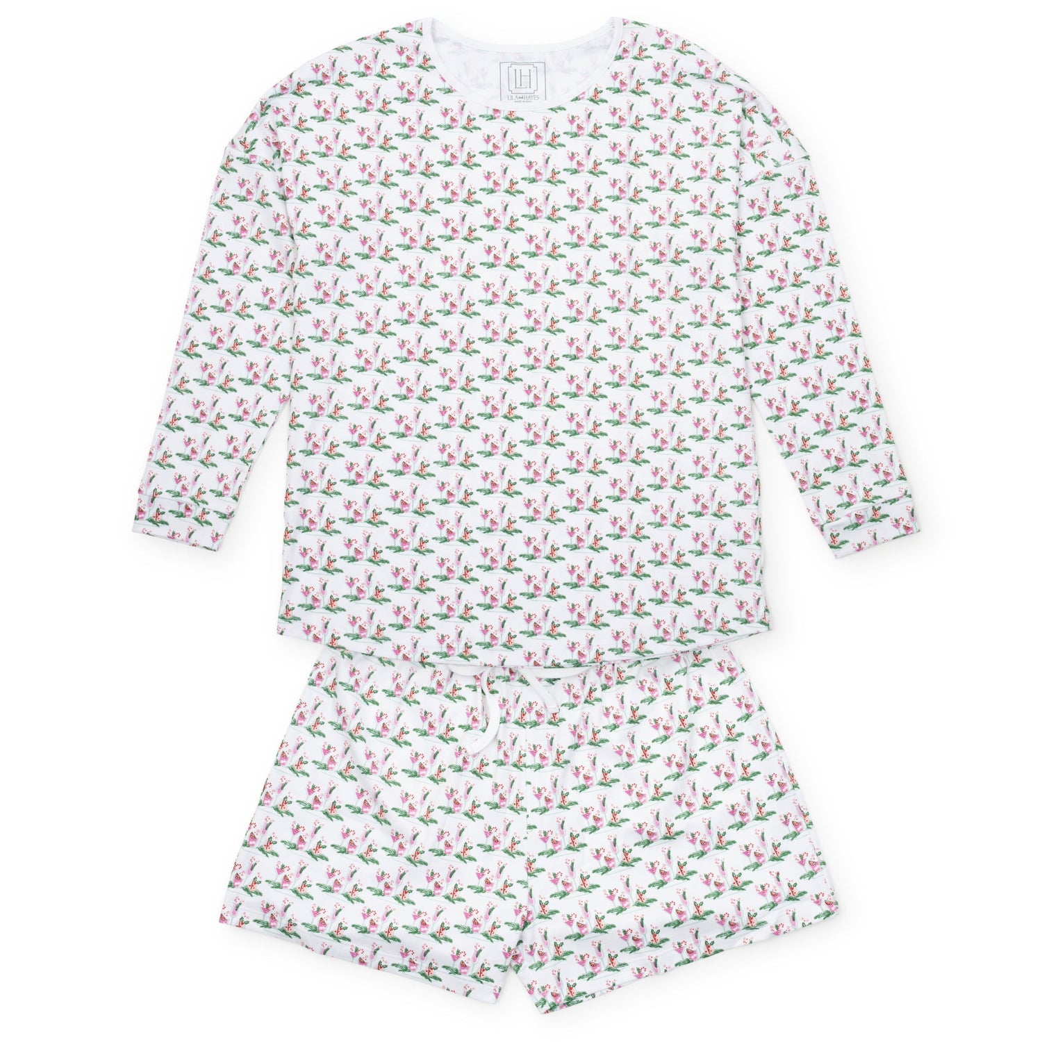 Anna Women's Longsleeve & Short Set - Merry Little Cocktails