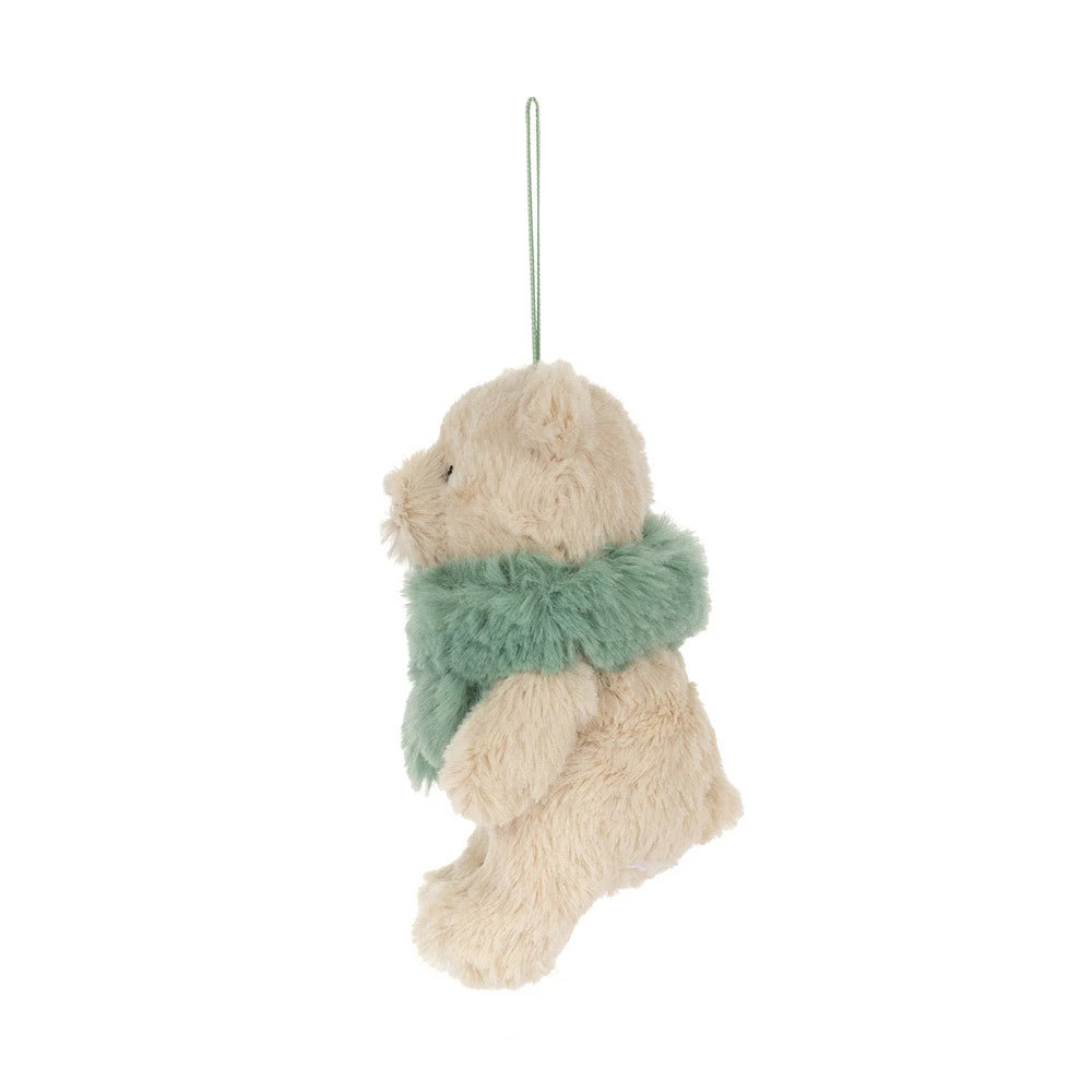 Bartholomew Bear Jr. Winter Warmer Decoration by Jellycat outfit perfect for everyday wear