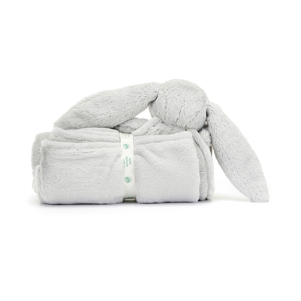 Bashful Silver Grey Bunny Blankie by Jellycat stylish kids outfit collection