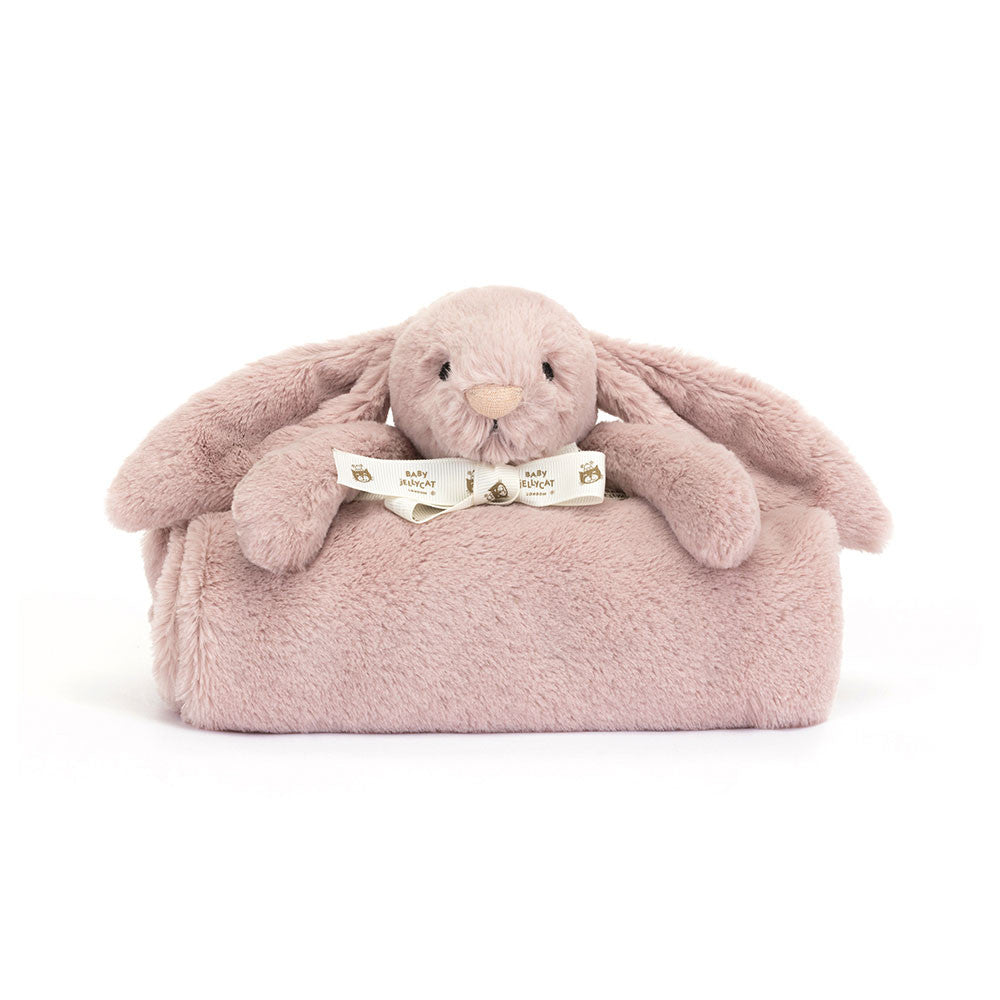 Buy Bashful Luxe Bunny Rosa Pink Blankie by Jellycat kids clothing online