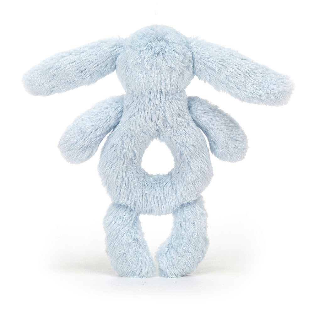 Buy Bashful Blue Bunny Ring Rattle by Jellycat kids clothing online
