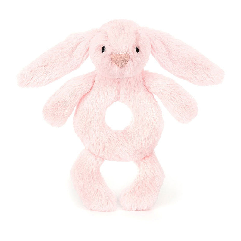 Bashful Pink Bunny Ring Rattle by Jellycat