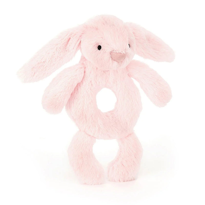 Bashful Pink Bunny Ring Rattle by Jellycat