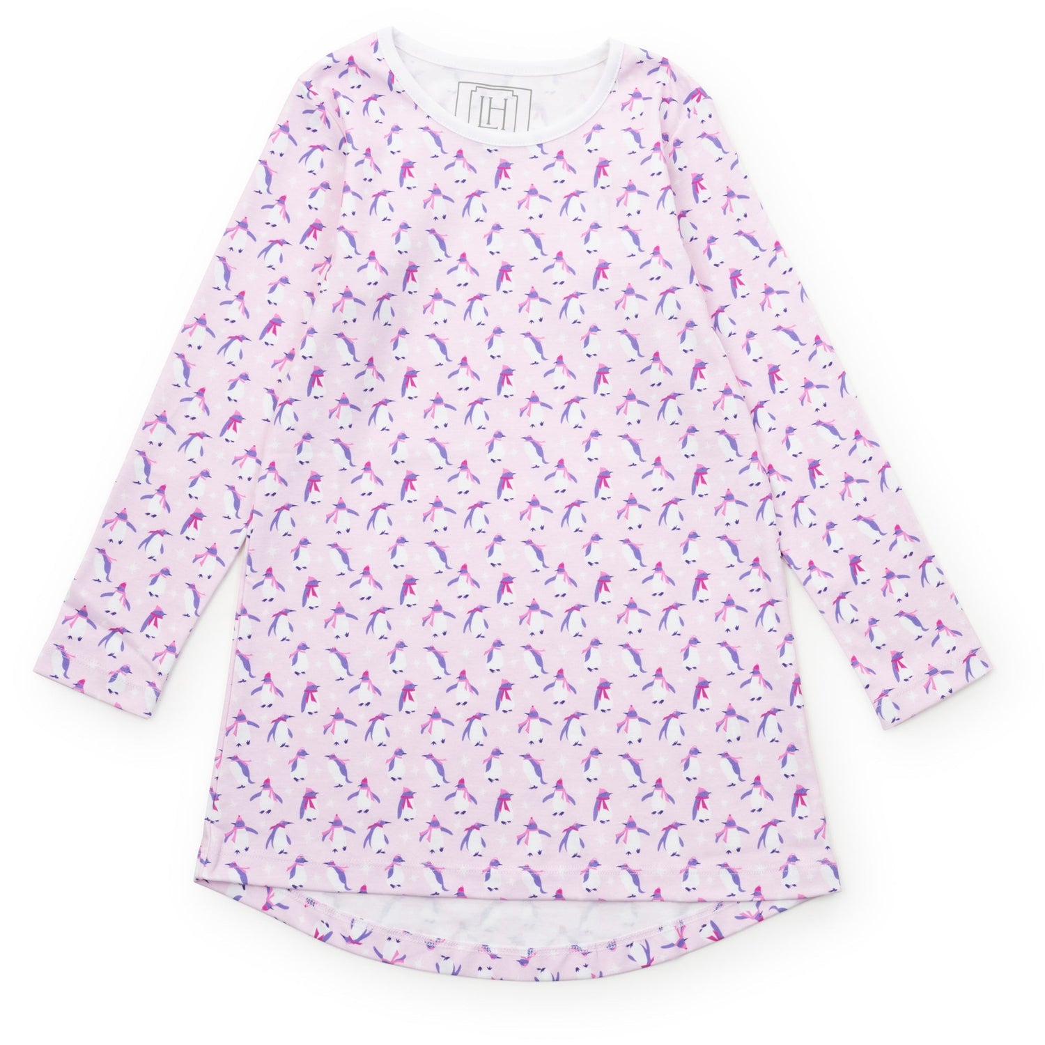 Berkeley Girls' Shirt Dress Penguin Party Pink