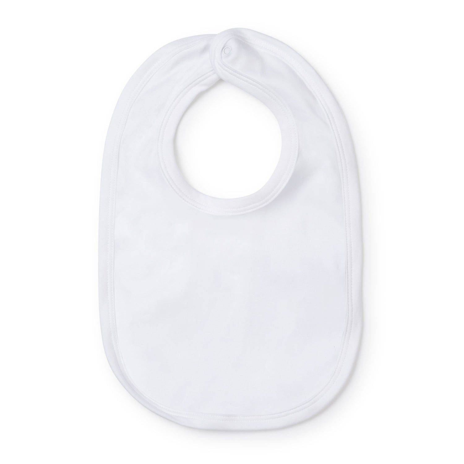 Plain Edge Bib White