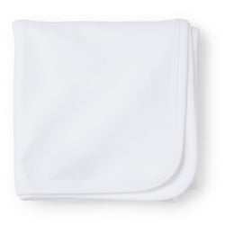 Plain Edge Pima Cotton Blanket - White