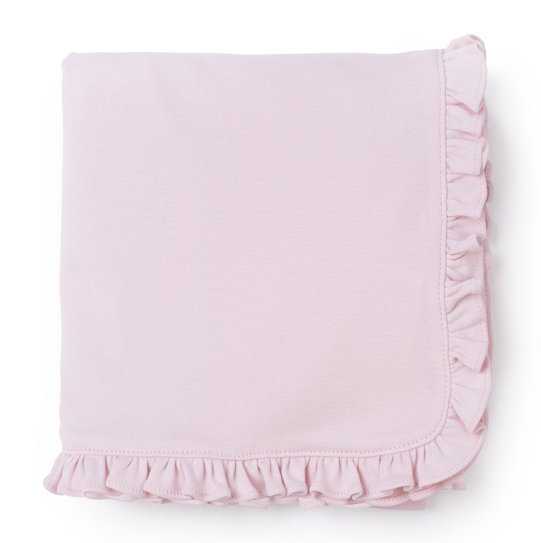 Everyday Ruffled Edge Pima Cotton Blanket - Light Pink (Past Season) Kidswear
