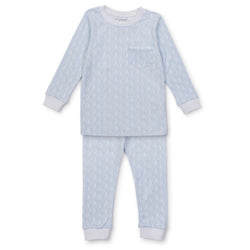 Bradford Pima Cotton Pajama Pant Set - Goodnight Moon Blue