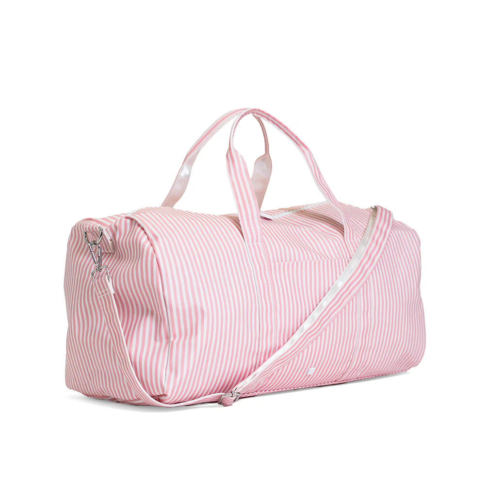 XL Weekender Duffel Bag Pimlico Stripe Dusty Rose by TRVL Design dress for girls premium quality