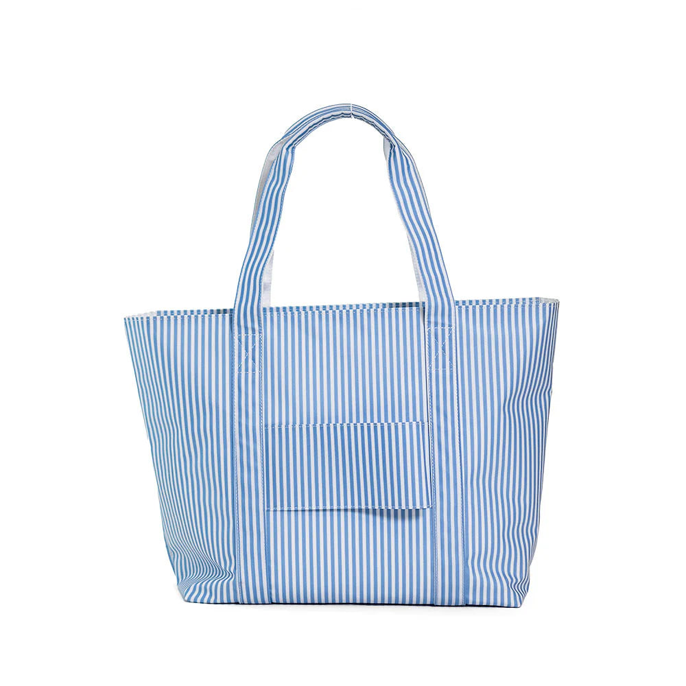Buy Jumbo Tote XL Pimlico Stripe Chambray by TRVL Design kids clothing online