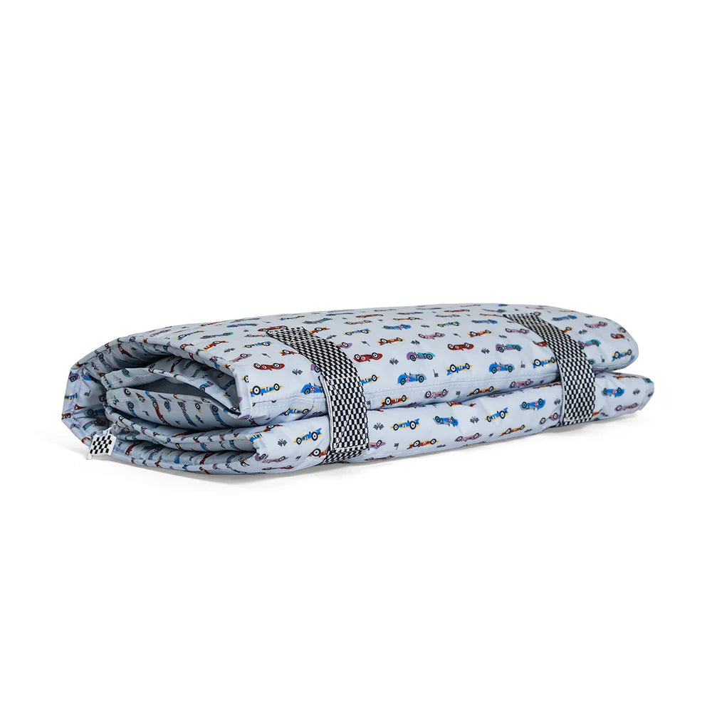 Rest Up! Nap Mat Vroom Blue by TRVL Design dress for girls premium quality