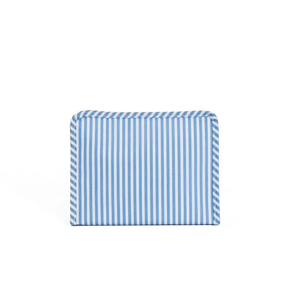 Roadie Medium Zip Pouch Pimlico Stripe Chambray by TRVL Design dress for girls premium quality