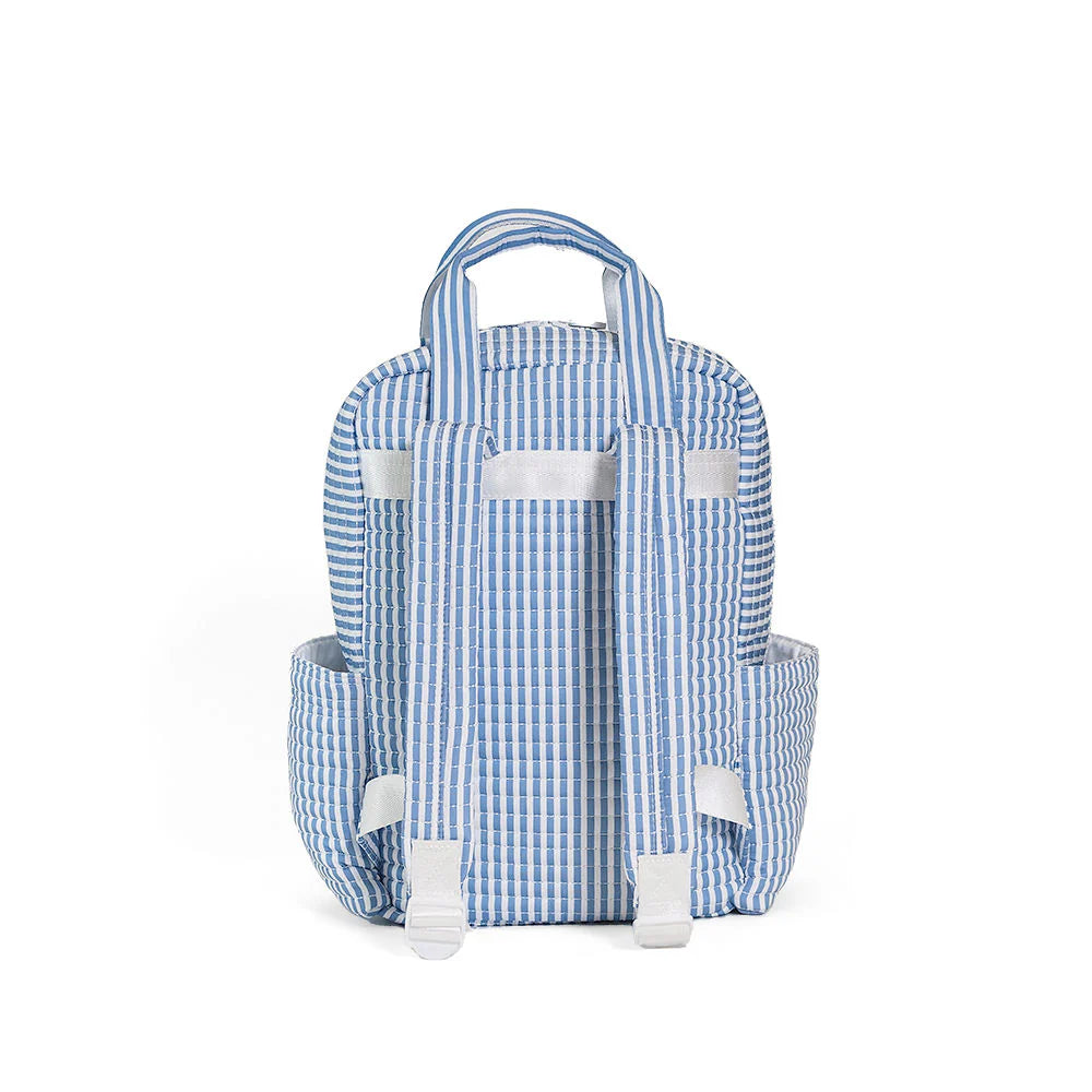 Buy Quilted All You Need Bag Pimlico Stripe Chambray by TRVL Design kids clothing online