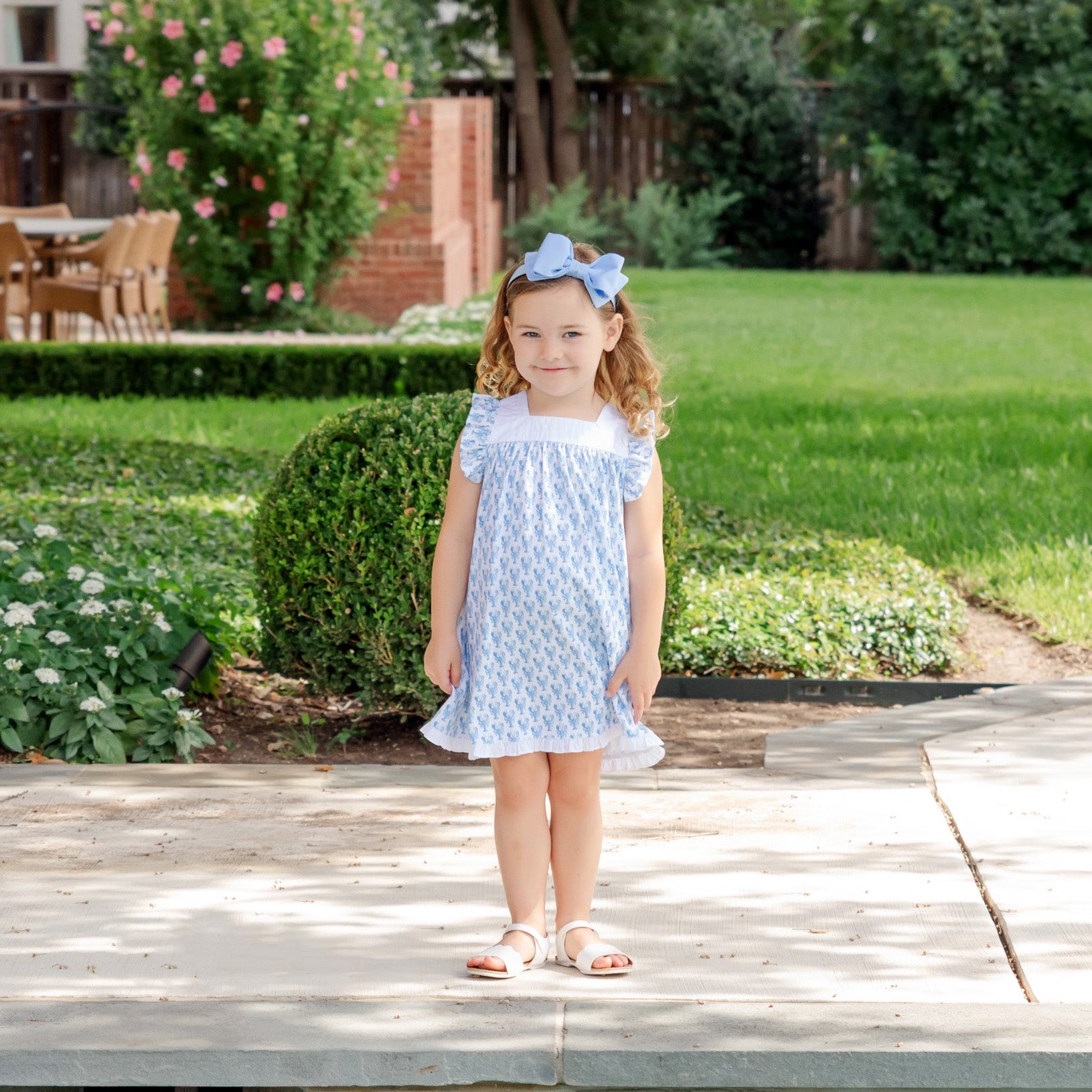 Caroline Girls' Dress - Maine Lobsters