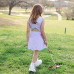 Taylor Girls' Performance Dress by LH Sport - Petal Party Lavender soft cotton kids fashion wear