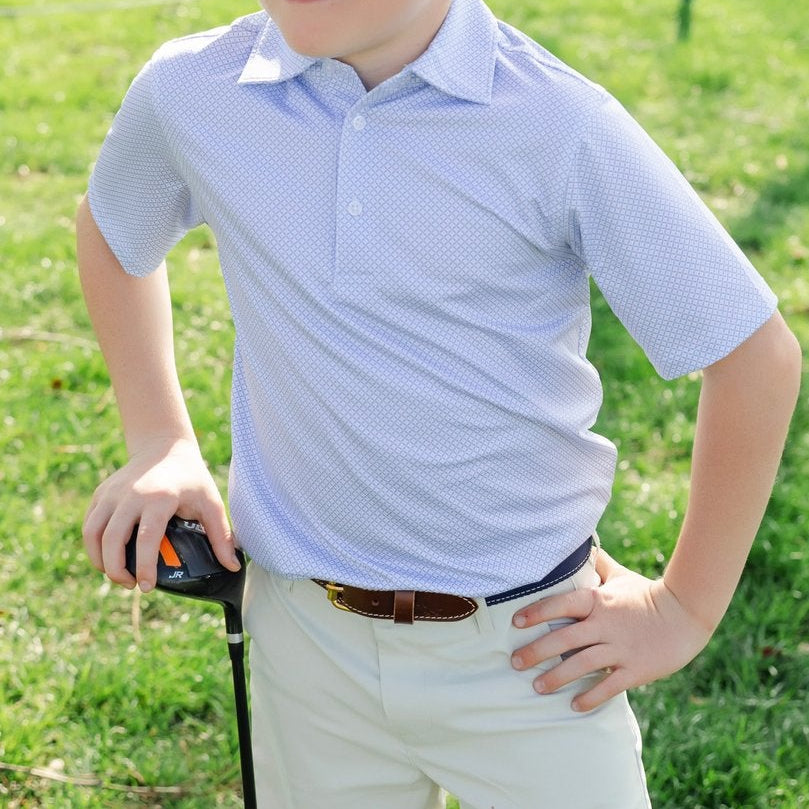 Will Boys' Performance Polo by LH Sport - Ace Blue soft cotton kids fashion wear